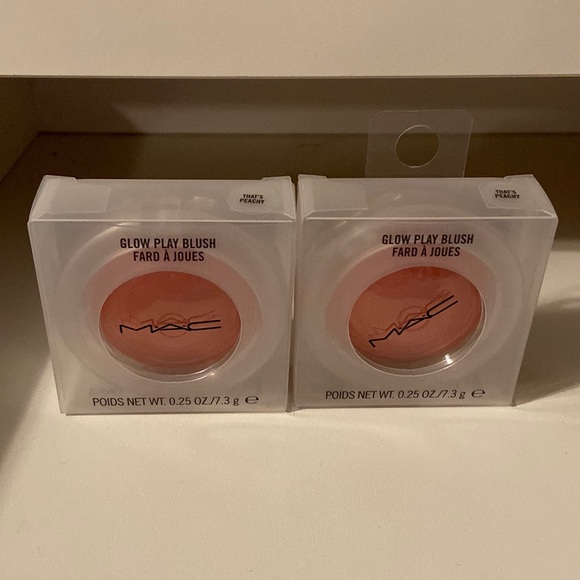 MAC Glow Play Blush NIB That’s Peachy x2 - Picture 2 of 2